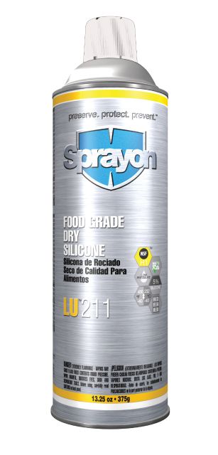 Krylon 211000 Sprayon LU211 Food Grade Dry Silicone  Lubricant